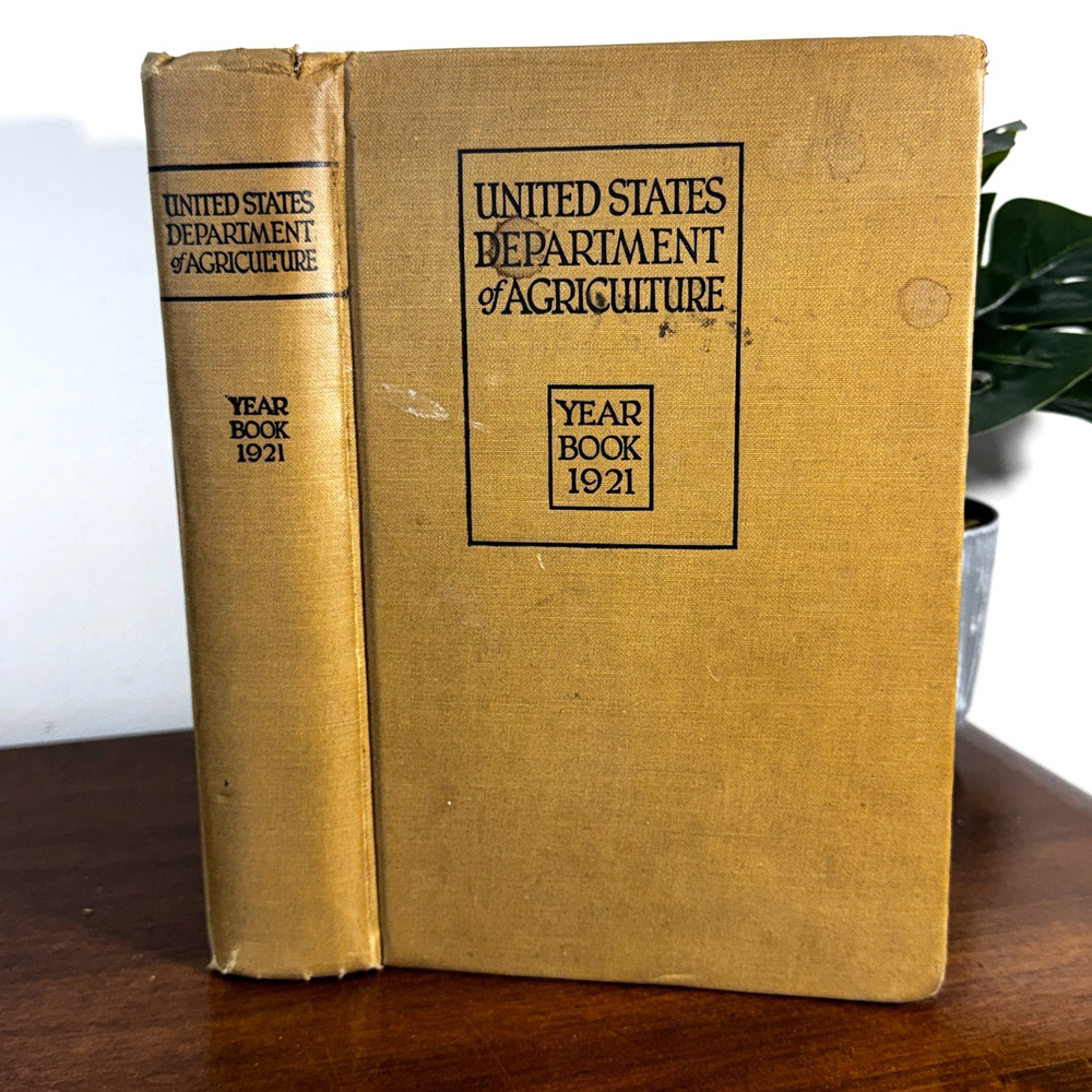 Antique United States Department of Agriculture Year Book 1921 Farming History